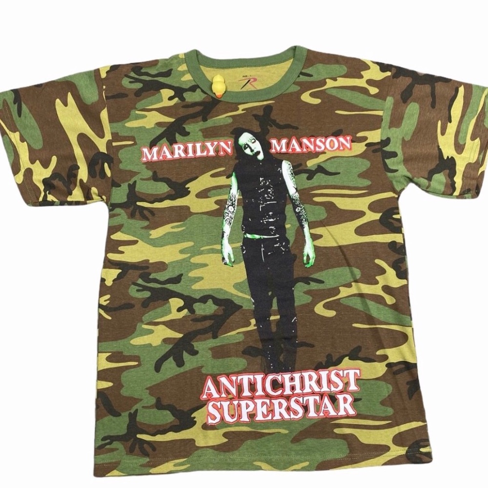 Pleasures Camo Marilyn Manson T-shirt